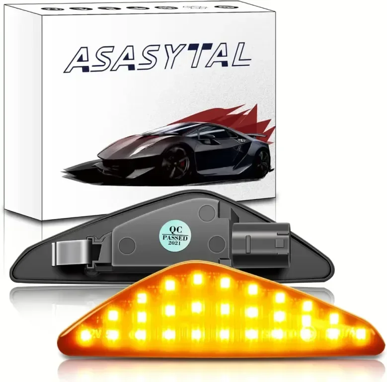 Asasytal LED динамичен мигач, Canbus CE E9 Съвместим с BMW X3 F25 X5 E70 X6 E71/E,2 бр