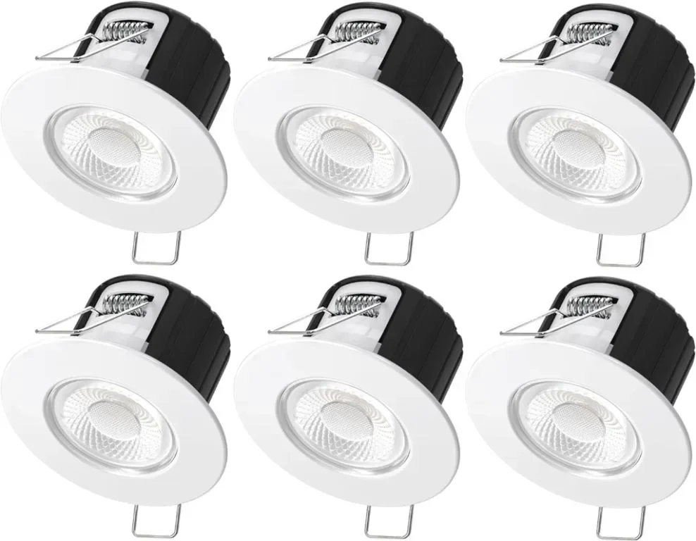 Bright Source ECO5 LED вградена лампа, 5w, 3000K топло бяло, 500lm, IP65, 6 броя