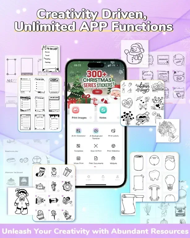 Принтер Phomemo P2S, мини термален принтер за смартфон, Bluetooth, 3 ролки хартия — снимка 6