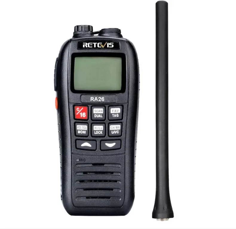 Retevis RA26 Ръчно VHF морско радио, IP67 водоустойчива уоки токи, 88 канала, USB зареждане — снимка 8