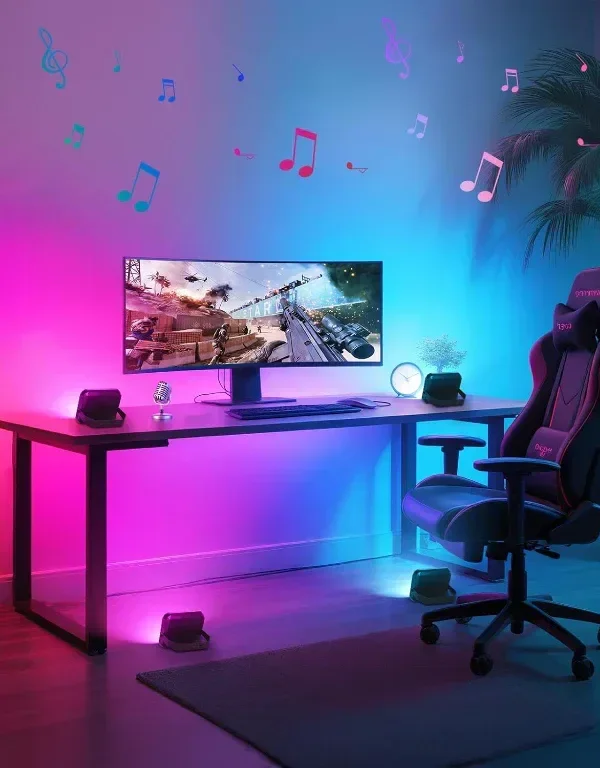 OUTON V2 Смарт външни LED прожектори RGBAICW, приложение и дистанционно, 4 броя, IP65 — снимка 7