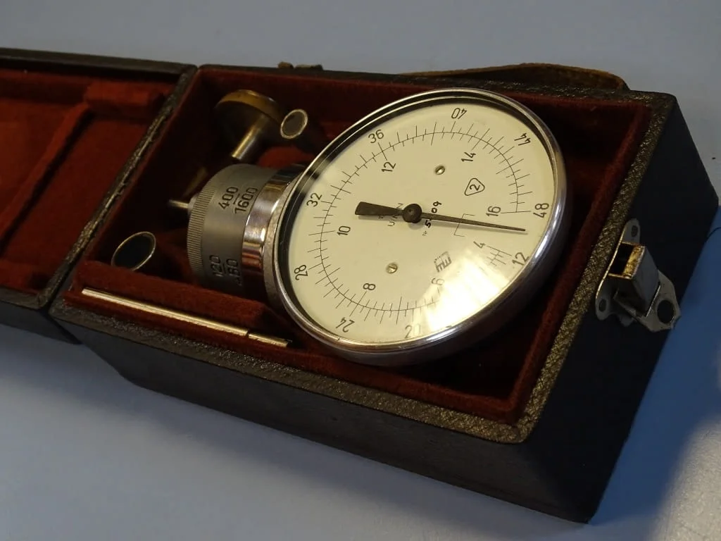 Оборотометър механичен VEB Hand-Tachometer Hmin-1 — снимка 5