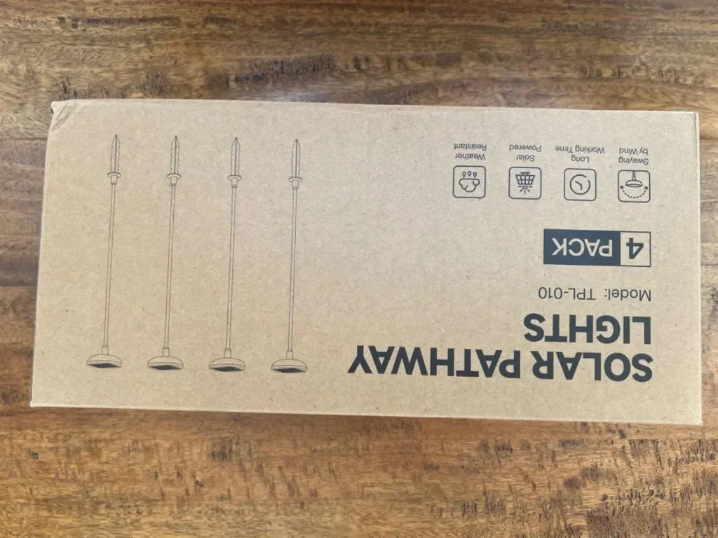 GEARLITE 4 бр. соларни градински светлини, люлеещи се, вградена батерия 1000 mAh, водоустойчиви — снимка 8