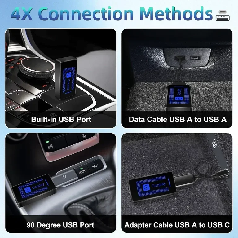 Безжичен CarPlay адаптер (2025) за iPhone - Plug & Play USB конвертор, автомобили 2016+ и iOS 10+ — снимка 2