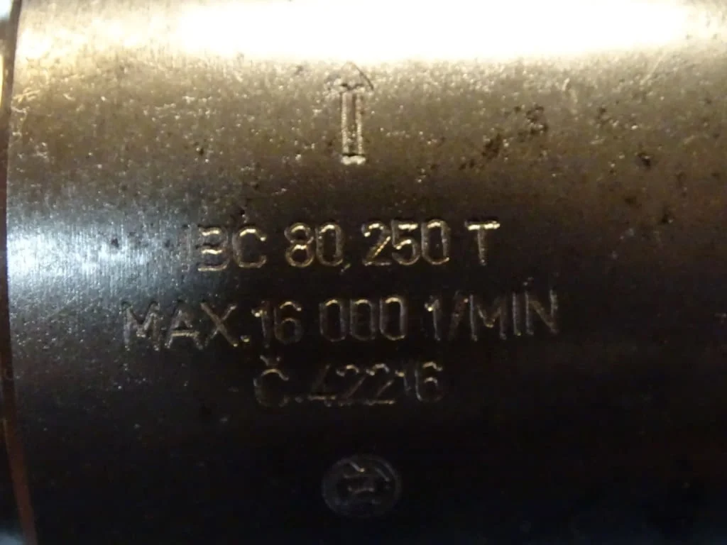 Шпиндел за шлайф IBC 80250T ф80 L-250 Č min-1 — снимка 7