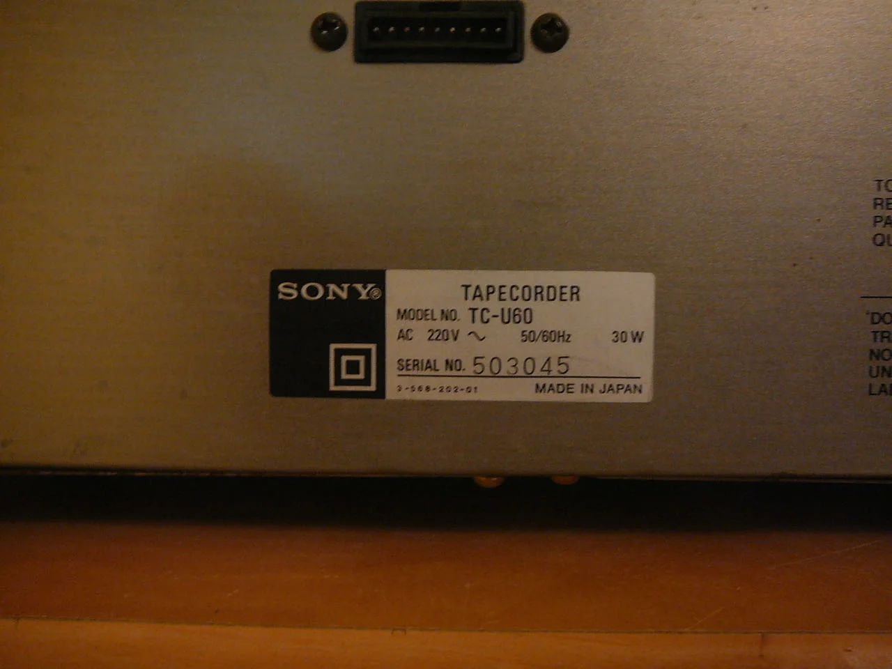 Sony tc-u60 — снимка 9