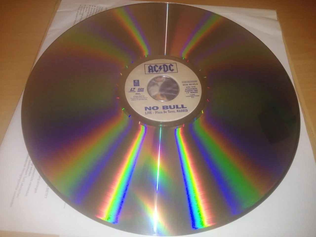 AC DC NO BULL Laserdisc — снимка 3