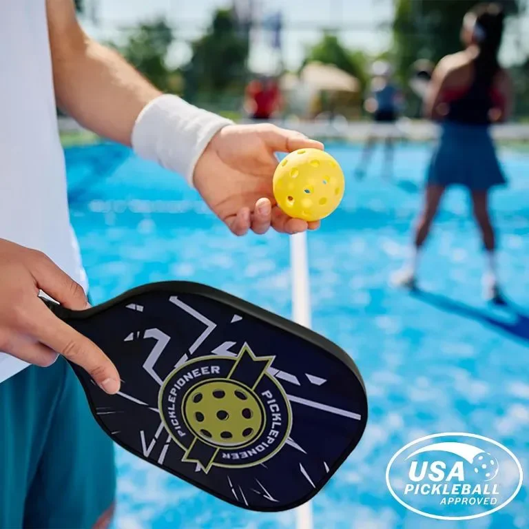 Ракета PicklePioneer Pickleball, полипропиленово ядро ​ пчелна пита, повърхност от въглеродни влакна — снимка 5