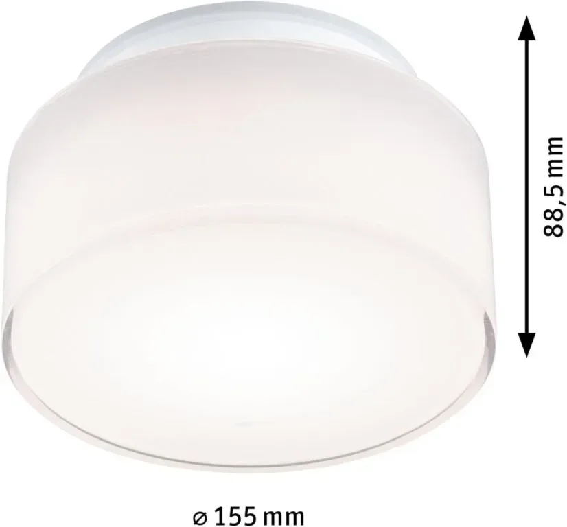 Paulmann 71081 LED Осветително тяло за таван Maro IP44 3000K 430lm 230V 6.8W Бяло — снимка 8