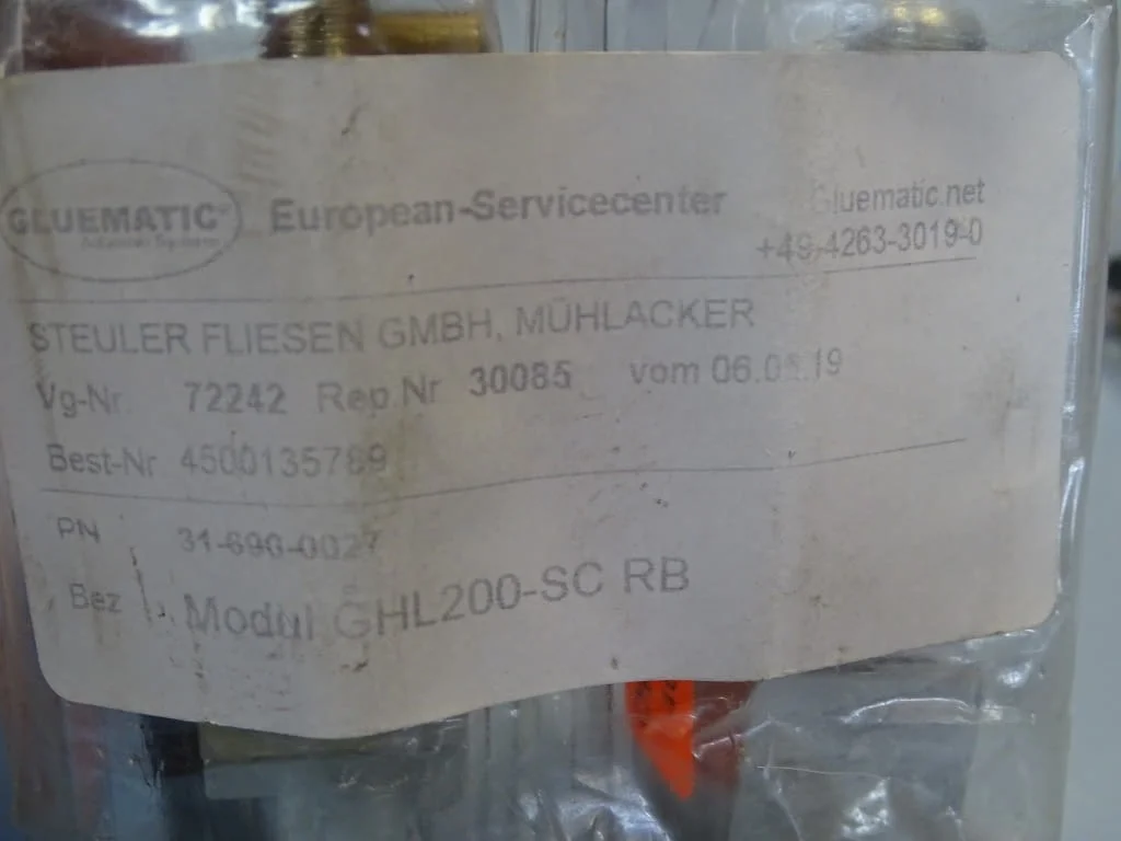 Пневматичен клапан Gluematic GHL200-SCRB operating air pressure — снимка 7