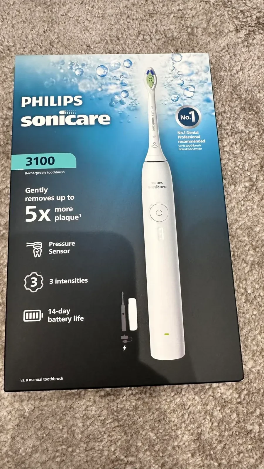 Електрическа четка за зъби Philips Sonicare 3100 с Pressure Sensor, 3 нива на интензивност и SmartTimer — снимка 10