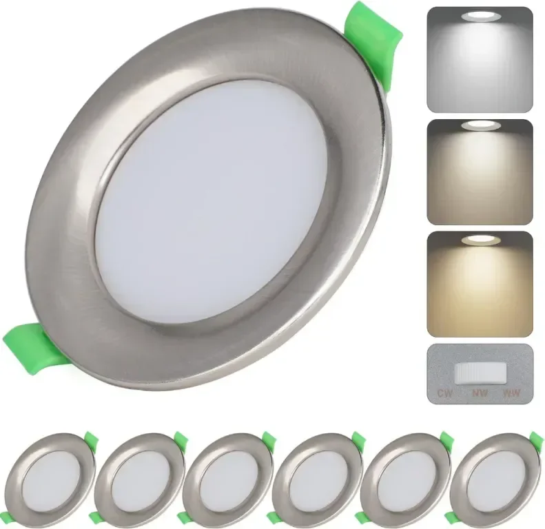 LED Вградени Таванни Светлини, 7W Ултратънки LED Луни