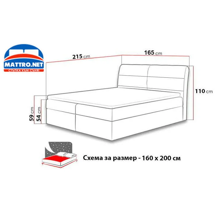 (-30%) Боксспринг легло - вариант 2 с БЕЗПЛАТНА ДОСТАВКА из цялата страна! — снимка 3