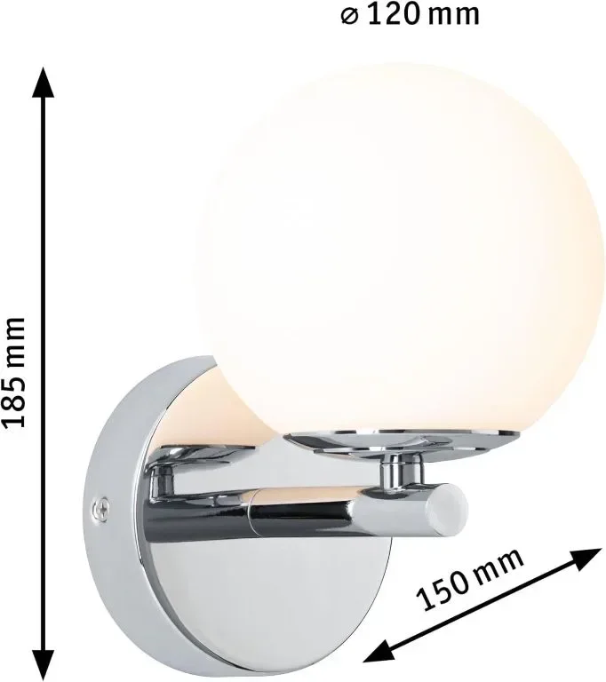 Paulmann 71067 LED стенно осветително тяло Selection Bathroom Gove IP44 3000K 400lm 230V 5W, хром — снимка 8