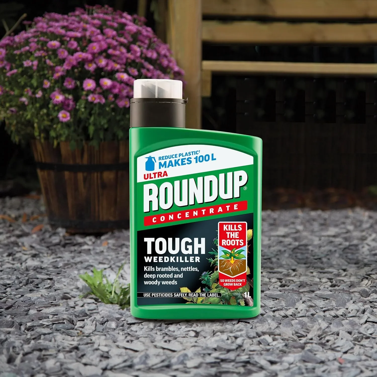 Roundup Ultra Tough Weedkiller – концентрат до 100 л, 1 л — снимка 3