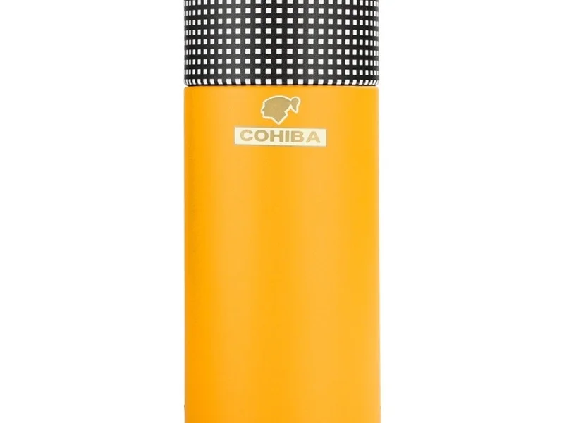 Преносим хумидор Cohiba за 5 пури с овлажнител в подаръчна кутия — снимка 3