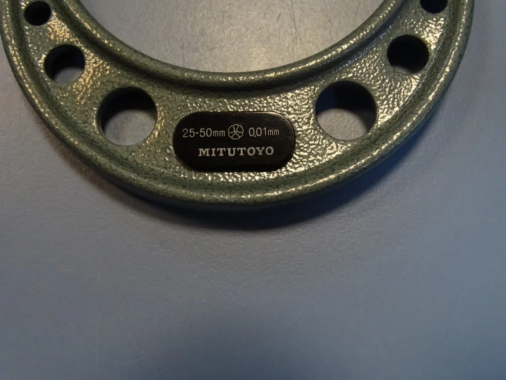 Микрометър Mitutoyo mm) Handener steel blade — снимка 3