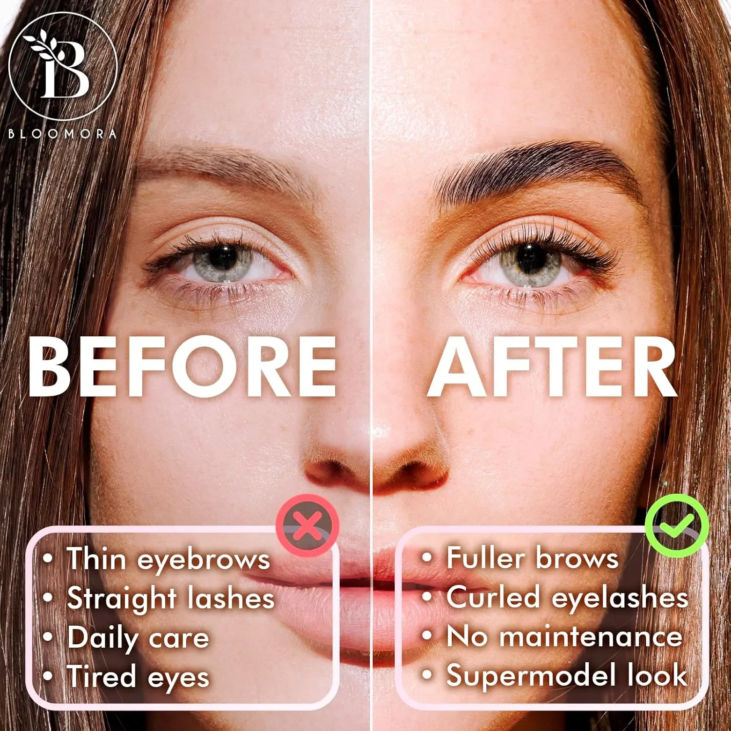 Bloomora 2в1 комплект за повдигане на мигли и ламиниране на вежди (Brow & Lash Lamination Kit) — снимка 2
