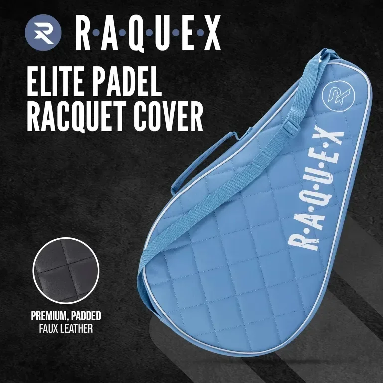 Чанта за ракета за падел Raquex Elite - синя, за 1 ракета — снимка 4