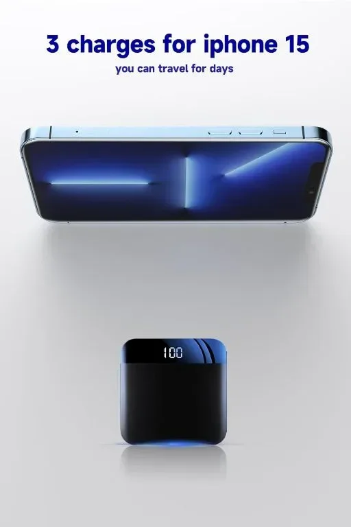 Bscame Power Bank, 10000mAh преносимо зарядно устройство USB-C Ultra-Compact, QC3.0 — снимка 2