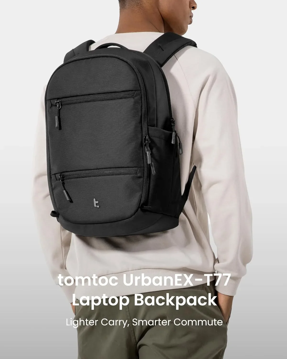 Раница за лаптоп Tomtoc UrbanEX T77, 22L, за 15.6–16 инча — снимка 2