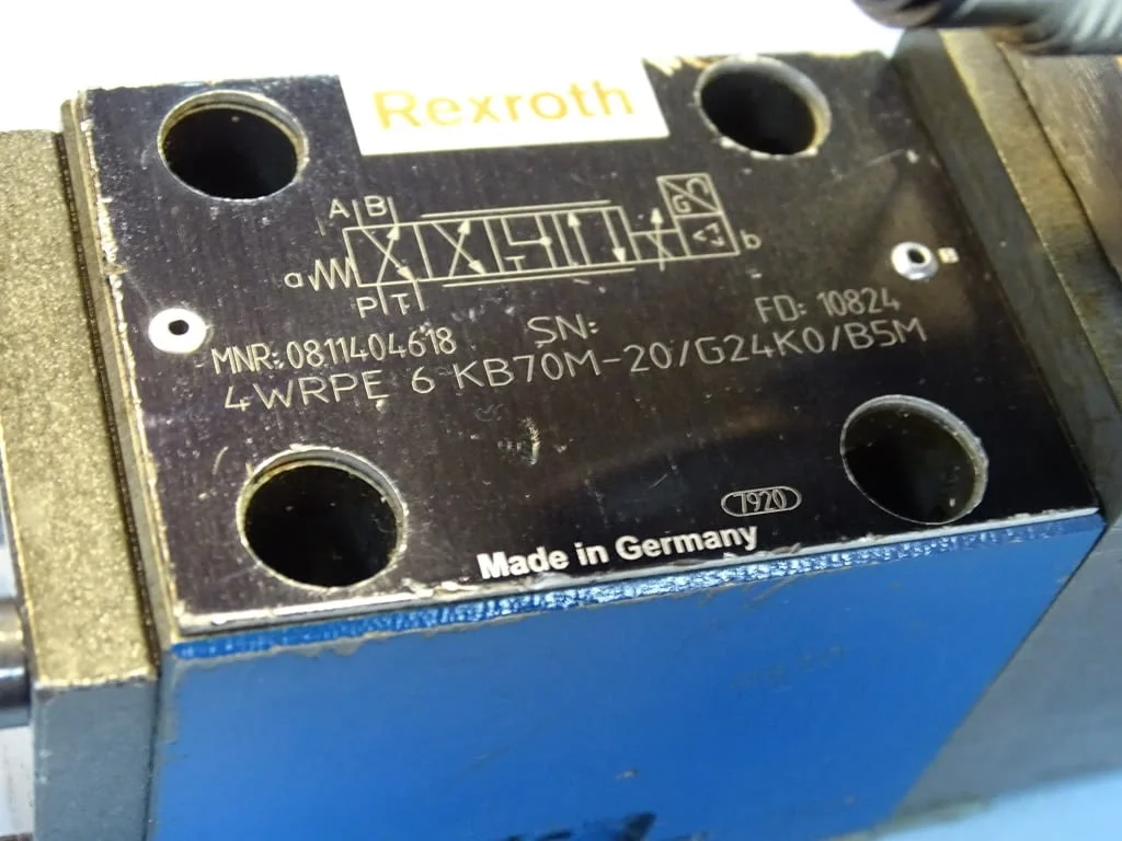 Пропорционален хидравличен разпределител Rexroth 4WRPE 6 KB70M-20/G24KO/B5M Proportional valve — снимка 4
