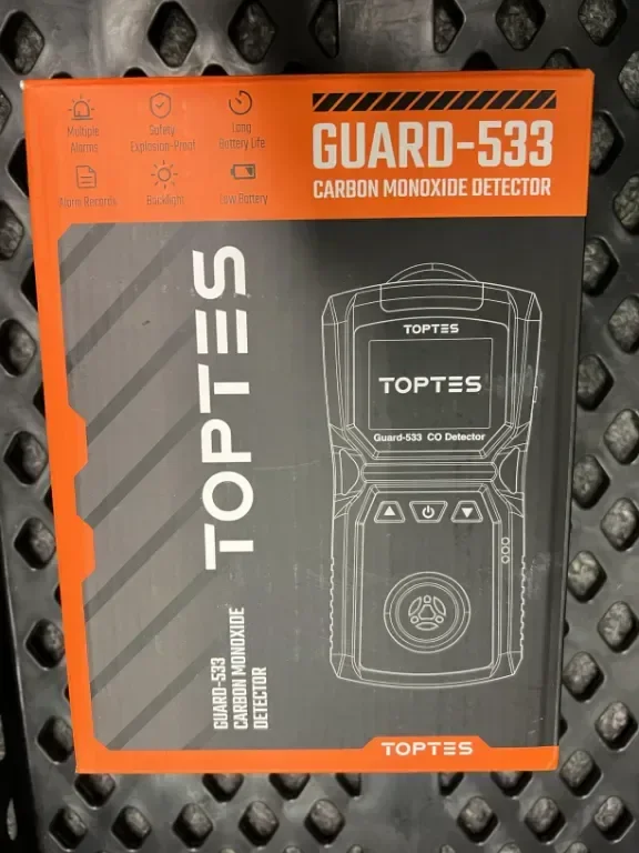 Преносим детектор за въглероден окис TopTes Guard-533, визуални, звукови и вибрационни аларми — снимка 10