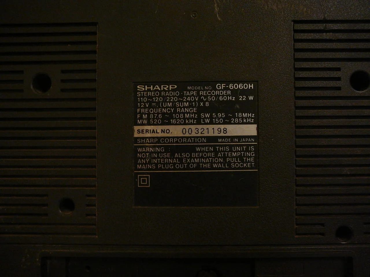 Sharp gf-6060 — снимка 5
