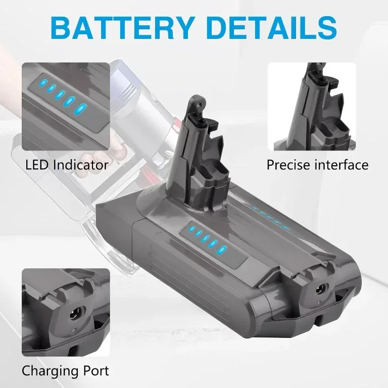Батерия TAVT 3500mAh V10 за безжична прахосмукачка V10 Absolute/Animal/Allergy/Fluffy/Motorhead/SV12 — снимка 7