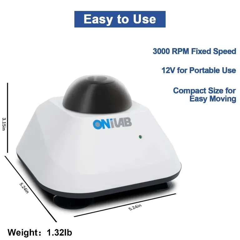 ONiLAB Vortex миксер с функция докосване, 120бр. 7/32 инча топки,черен — снимка 2