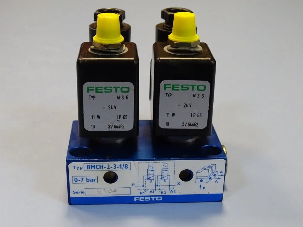 Пневматичен вентил Festo BMCH-2-3-1/8 Solenoid Valve 0-7Bar 24VDC — снимка 6