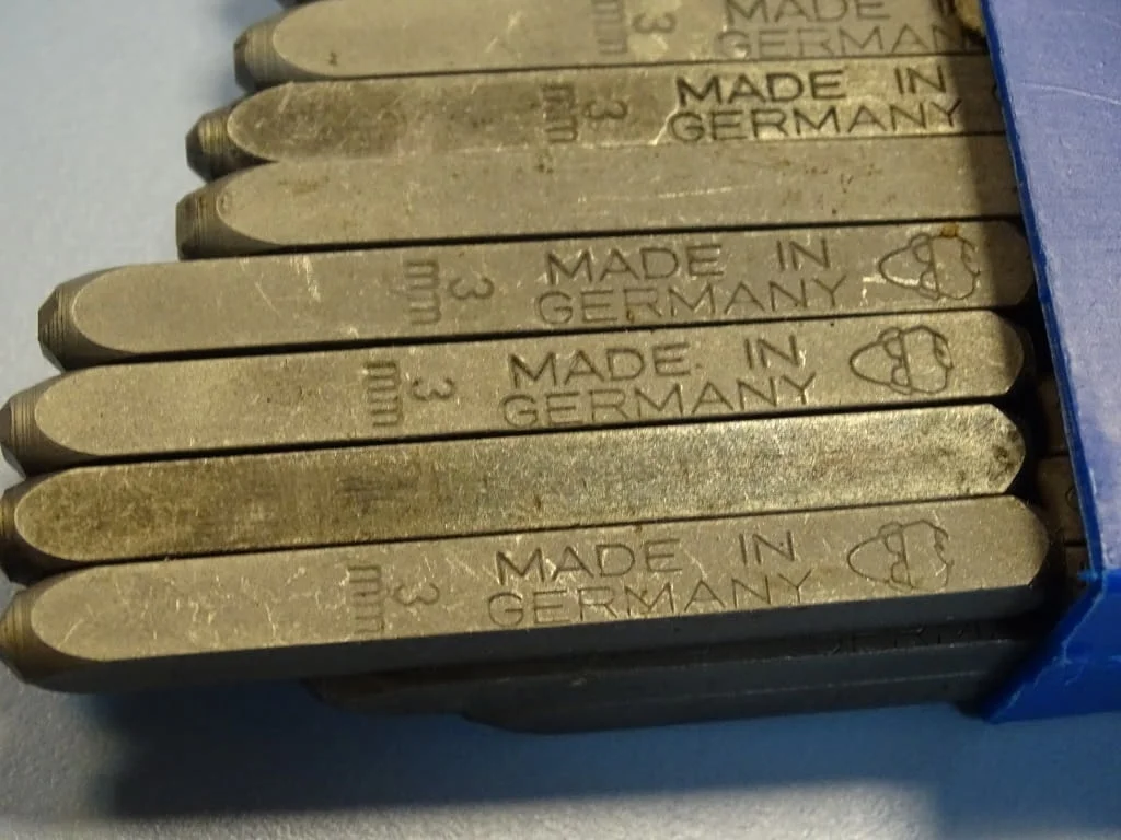 Комплект шлосерски букви-кирилица 3 mm Gravurem Cyrillic Alphabet 58-61 HRC — снимка 3