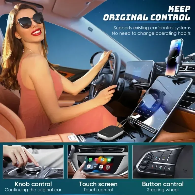 Безжичен адаптер Carplay, безжичен адаптер Plug and Play Android Auto, 5,8 GHz WiFi — снимка 6