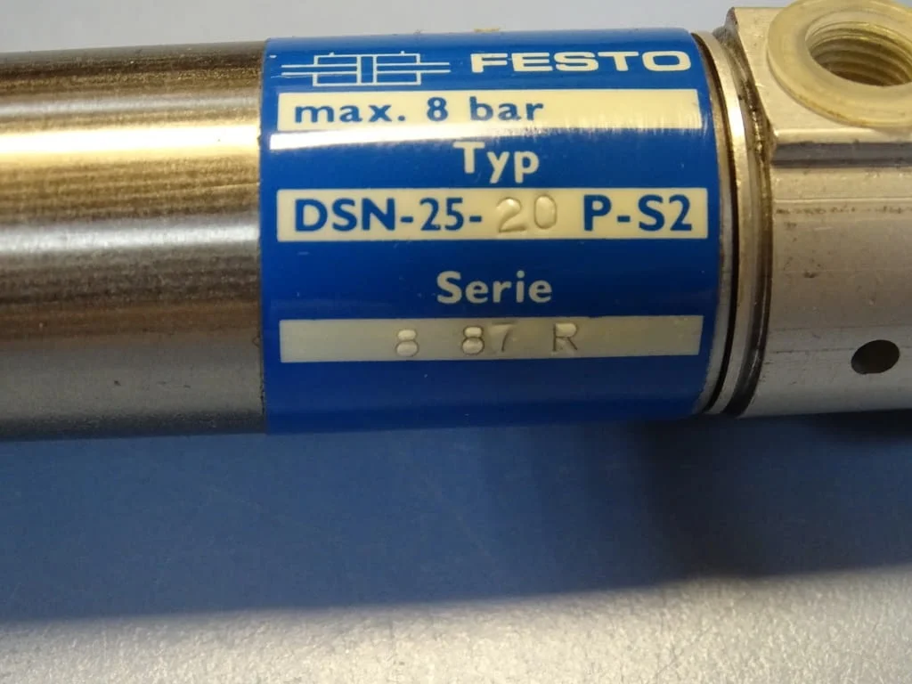 Пневматичен цилиндър двойнодействащ Festo DSN-25-20P-S2 pneumatic cylinder — снимка 4