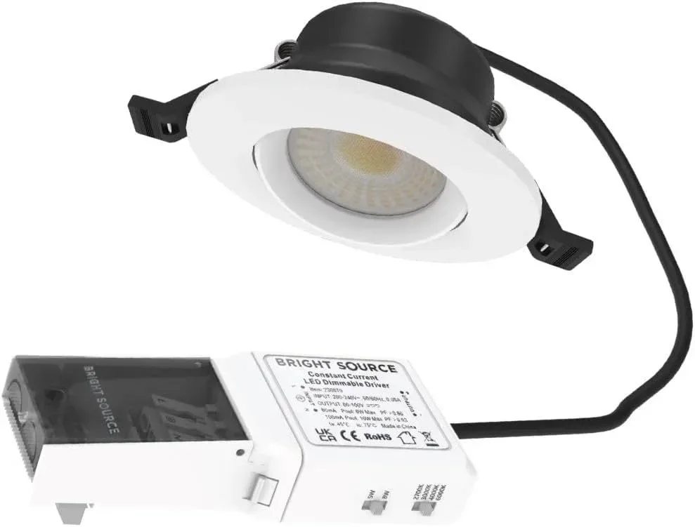 Bright Source All in One,превключваеми 5w/8w LED TILT Downlight,пакет от 6 — снимка 3