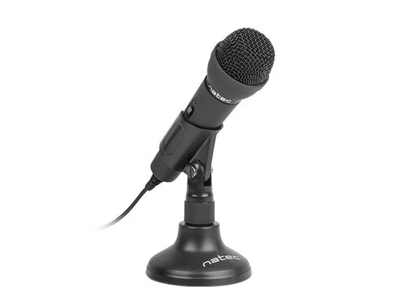 Микрофон, Natec microphone adder black — снимка 3