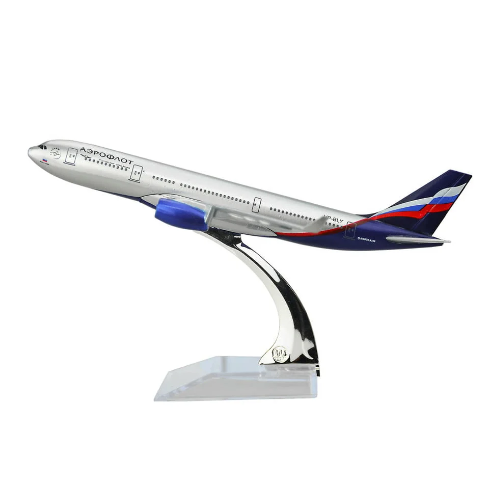 Еърбъс 330 самолет модел макет Аерофлот метален A330 Русия