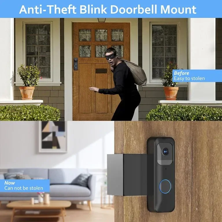 Стойка за звънец против кражба Blink, съвместима само с видео звънец на Blink — снимка 3