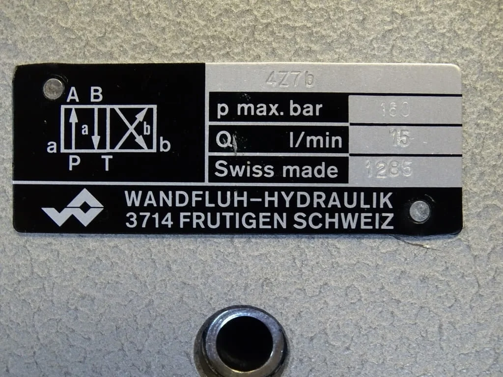 Хидравличен разпределител WANDFLUH-HYDRAULIK 4Z7b 24VDC hydraulik control valve — снимка 2