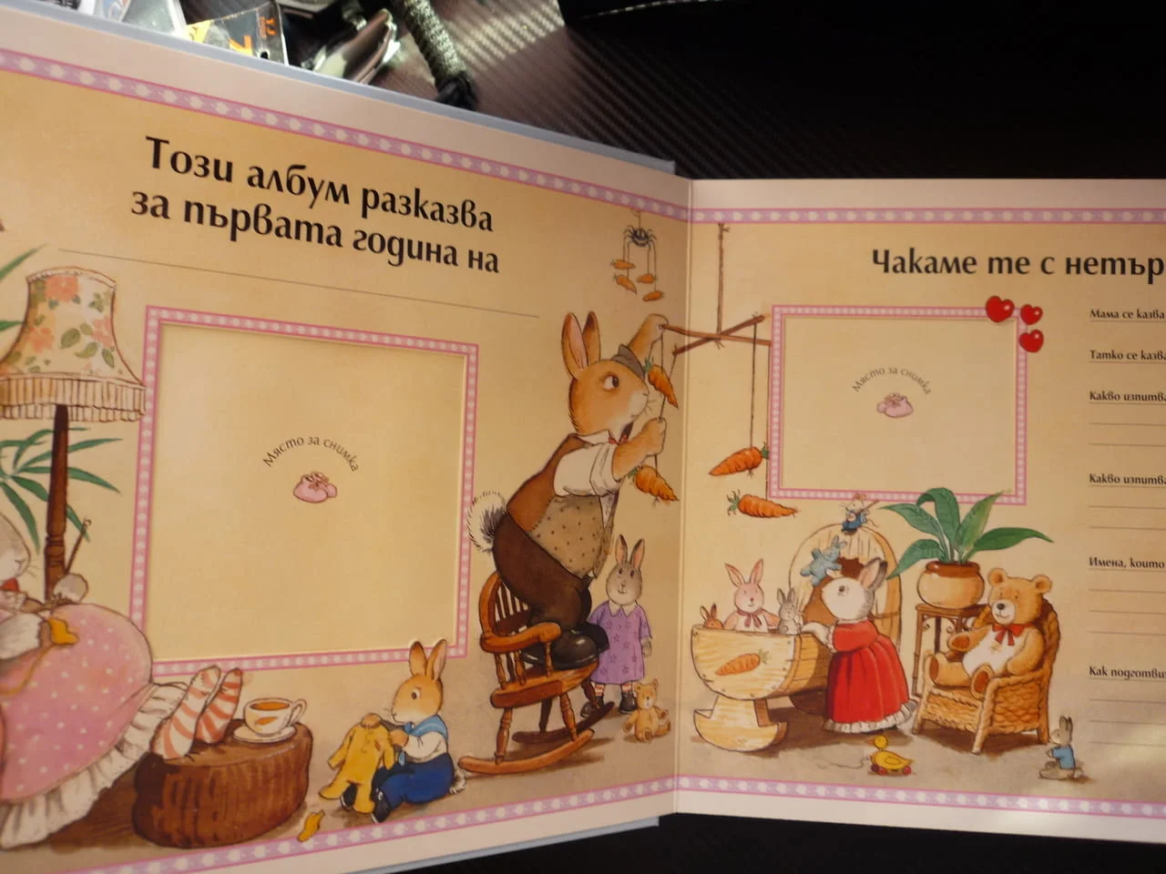 Нашето бебе Албум дневник Незабравими мигове снимки раждане прохождане детска градина училище детето — снимка 3