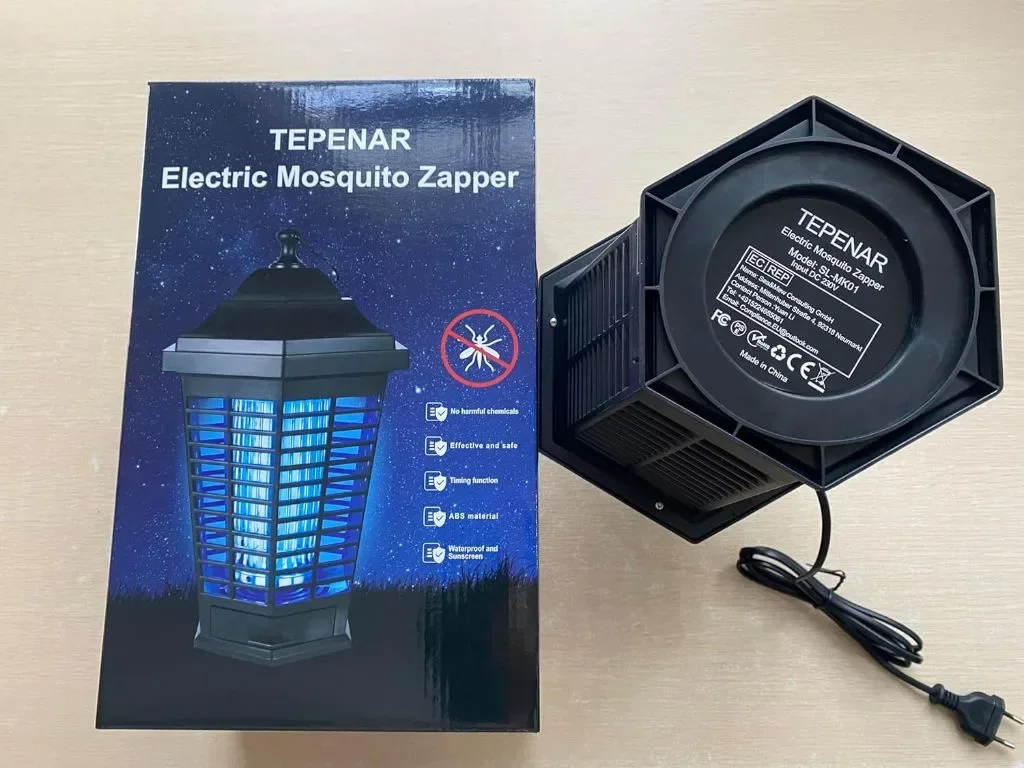 Mosquito Zapper Електрическа лампа за унищожаване на комари,13W 4200V UV лампа без токсични химикали — снимка 6