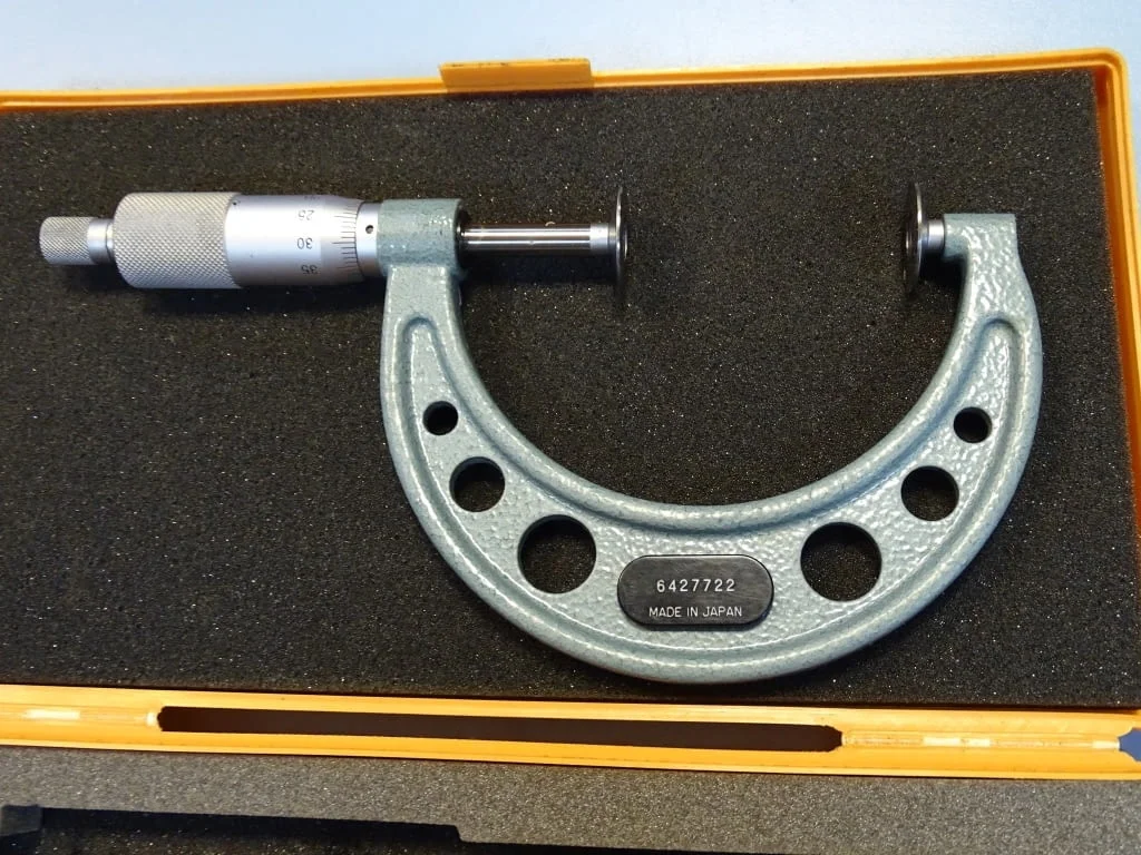 Дисков микрометър Mitutoyo 123-103 (GMA-75) 50-75mm disk micrometer — снимка 3
