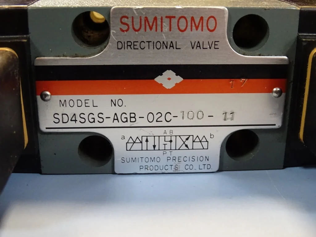 Хидравличен разпределител SUMITOMO SD4SGS-AGB-02C-100-11 directional valve 100V — снимка 6