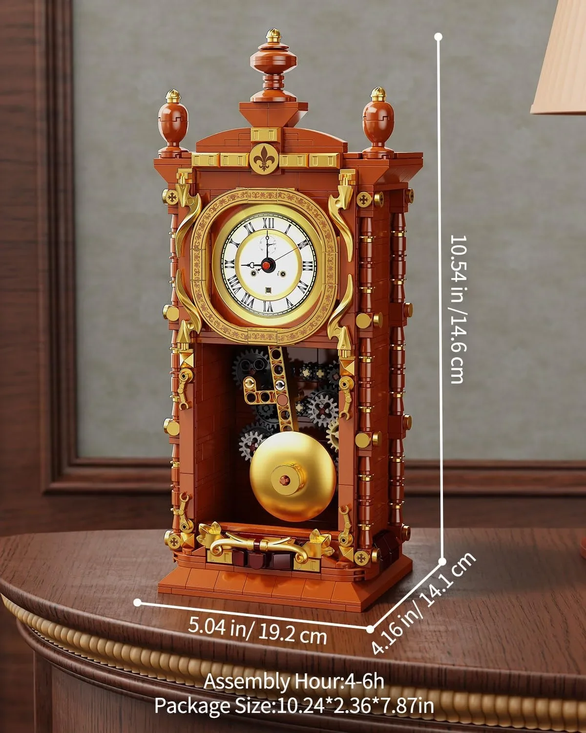 Tycool Vintage Swing Clock – комплект строителни блокчета с махало, 751 части — снимка 7