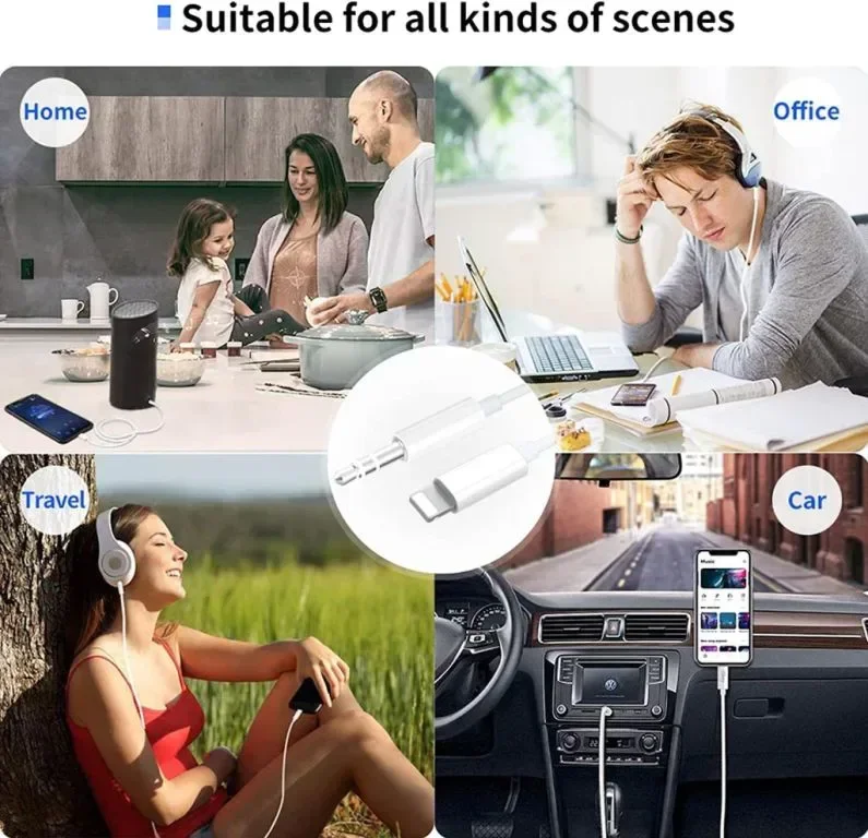 iSkey Aux кабел за iPhone, Lightning към 3.5mm Aux, 1 метър — снимка 7