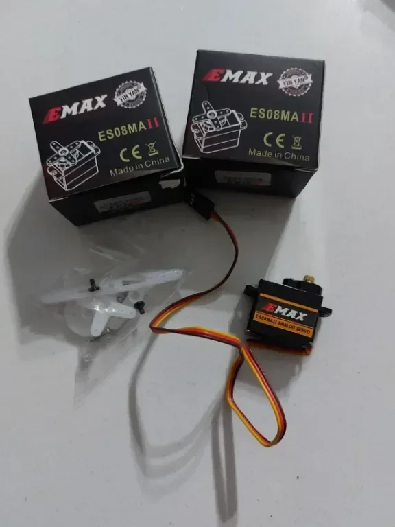 HAWK'S WORK Micro Servo 9g,комплект мотор с метална предавка за ръка на робот,(Emax ES08MA II),2 бр — снимка 9
