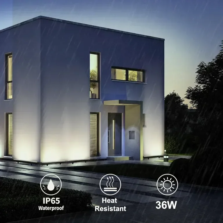 YASOTEK LED лампа за осветяване на стена, 36W 4000K Неурално бяло, 4800 лумена, IP65, 1 метър — снимка 4