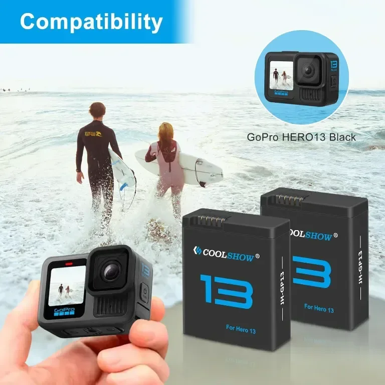 COOLSHOW HERO13 Enduro Акумулаторни батерии 3 броя, 2100mAh и 3-канално зарядно
