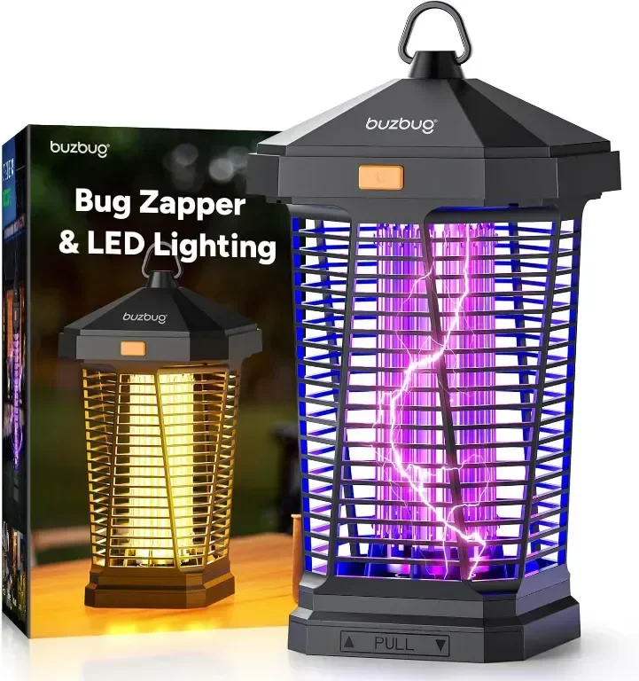 Buzbug 2 в 1 LED унищожител на насекоми 3800V, MA-20