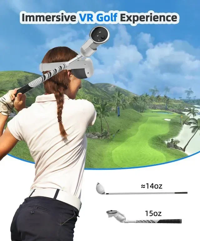 Приставка за голф BRICOK VR за Meta Oculus Quest 3, за десен контролер — снимка 4